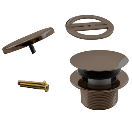 Westbrass Mushroom Tip Toe Tub Trim Set W/ Floating Faceplate in Oil Rubbed Bronze D398RK-12